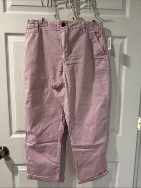 Old Navy Light Pink Cotton Capris